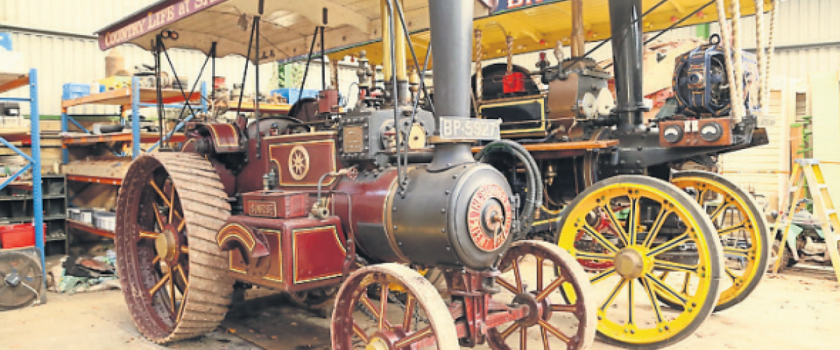 These two engines 1915 Burrell Gold Medal 3689 Sunrise & 1904 Fowler 9971 D2 showmans Candy Floss, sold for £350,000 between them