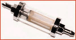 Chrome In-line Fuel Filter